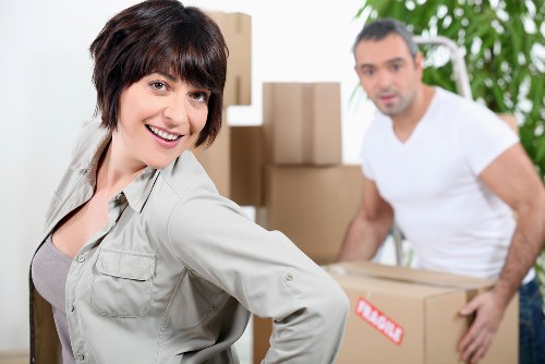 Organised packing boxes for a business move in Balham