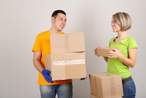 Moving van loading furniture for same day removals in Balham