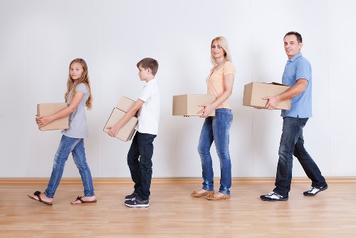 Organized moving van and packing process for a Balham home move